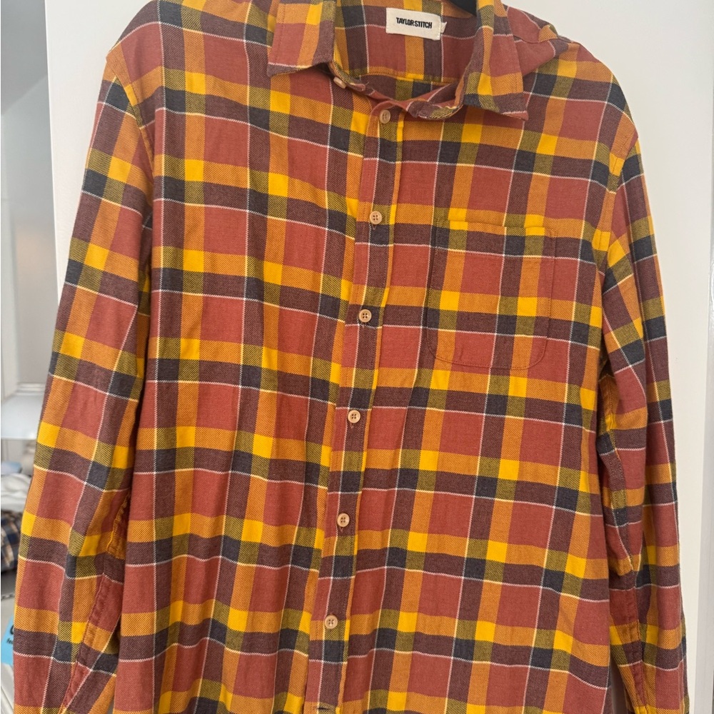 Taylor Stitch Men's Casual Plaid Shirt